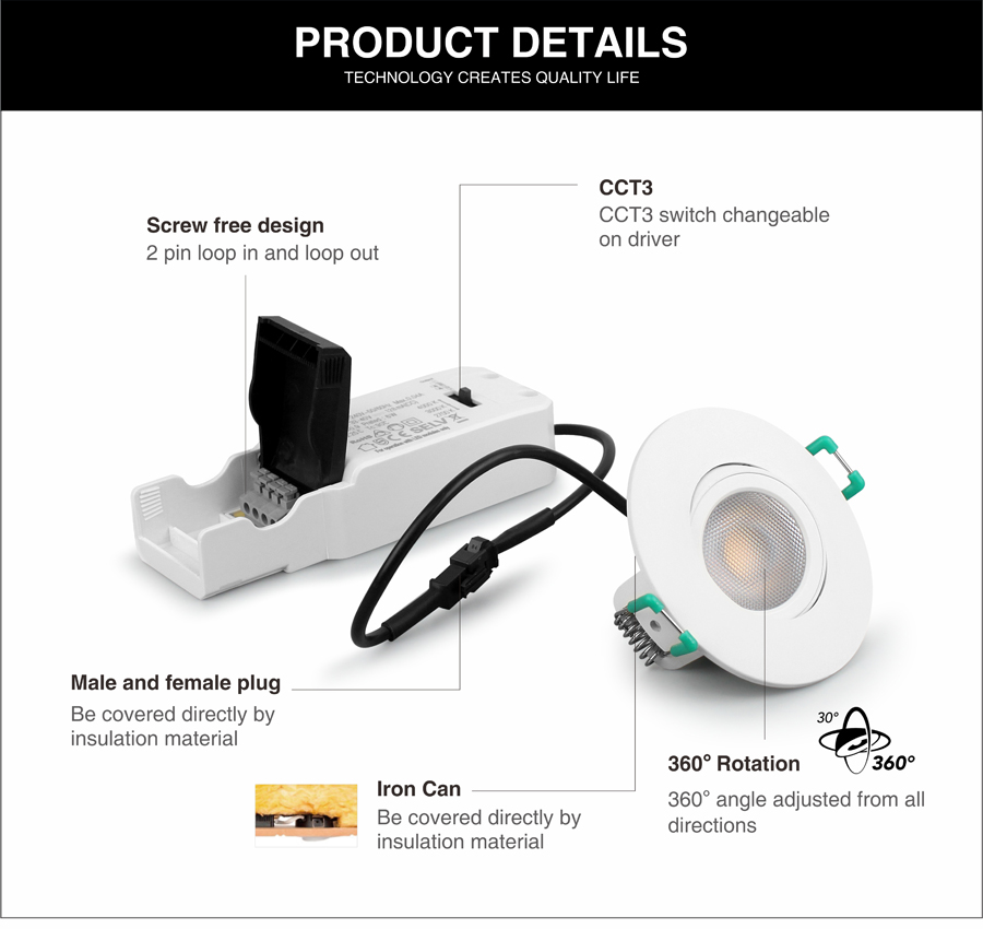 Low Profile LED Downlights- RS-RD-0614-MW