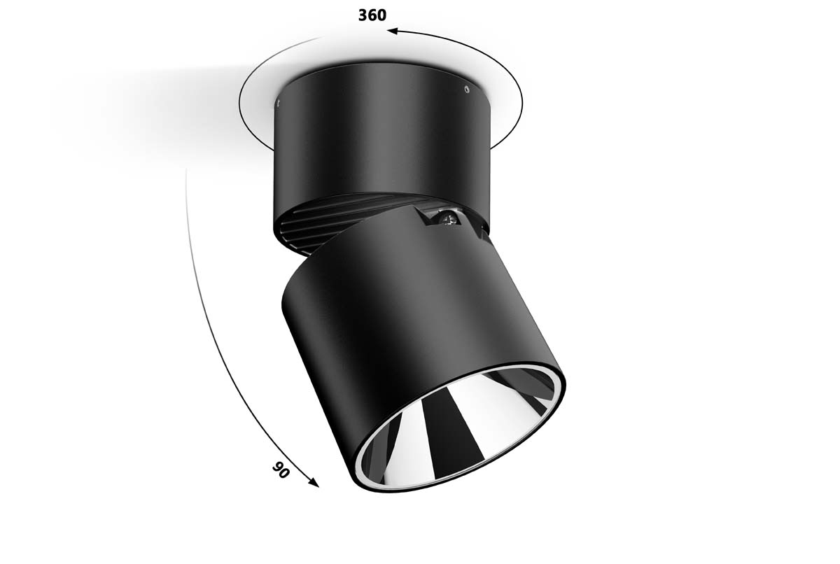 Surface Mounted Adjustable Downlight